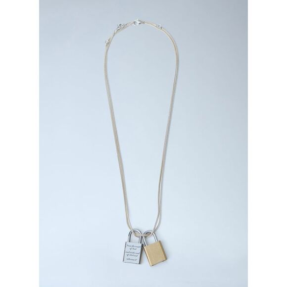 Our Legacy Men Riddle Padlock-Detail Necklace